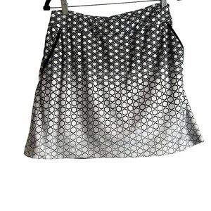 EP Pro Black and White Circle Pattern  Skort